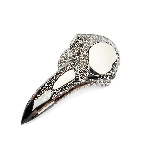 Raven Skull Vermiculated