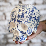 Skull Blue Flower